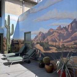 Hotel Congress - Mural in cute courtyard area
