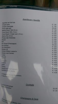 Menu photo 8 Restaurant Uilenspiegel Wenduine, VWV