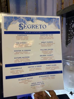 Menu photo 5 Segreto Washington, DC, DC
