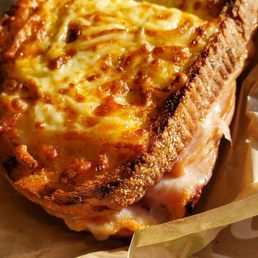 Seasonal turkey, cranberry white cheddar croque Seasonal turkey, cranberry white cheddar croque