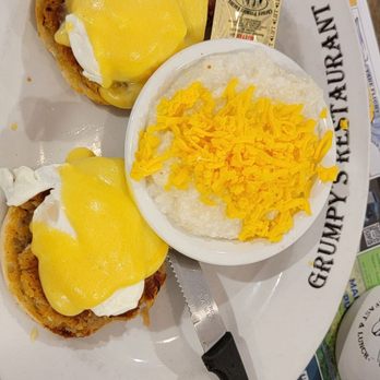 Grumpy's Restaurant - Crab cake Benedict - Breakfast & Brunch Near Me - Neptune Beach, Florida Grumpy's Restaurant - Crab cake Benedict - Breakfast & Brunch Near Me - Neptune Beach, Florida