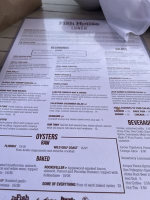 Menu photo 1 The Fish House Pensacola, FL Menu photo 1 The Fish House Pensacola, FL
