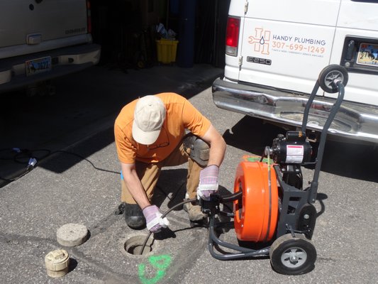 Handy Plumbing Sewer and Drain Service Logo