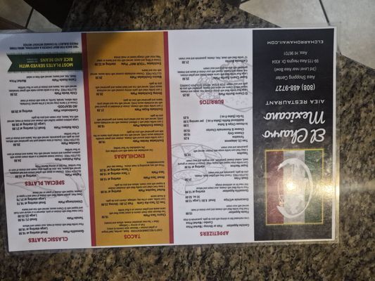 Menu photo 3 El Charro Mexicano Aiea, HI Menu photo 3 El Charro Mexicano Aiea, HI