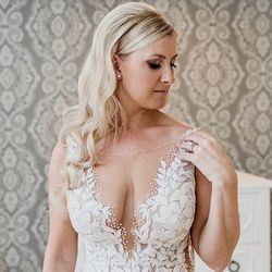 Cuozzo Studio for Hair - Our client Julia on Wedding Day - Color/Cut/Extensions #cuozzostudioforhair