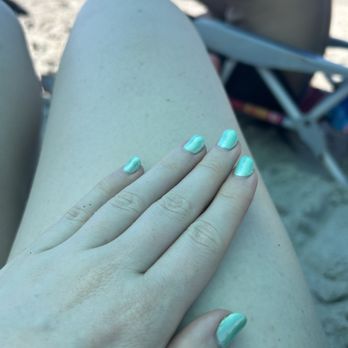 Beverly Nails And Spa Falls Pointe - Gel nails - a hint of mint with iridescent peal powder on top - Nail Salons Near Me - Raleigh, North Carolina Beverly Nails And Spa Falls Pointe - Gel nails - a hint of mint with iridescent peal powder on top - Nail Salons Near Me - Raleigh, North Carolina