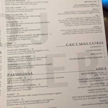Little Original Joe’s - Menu as of 1.24.26 - Italian Near Me - San Francisco, California