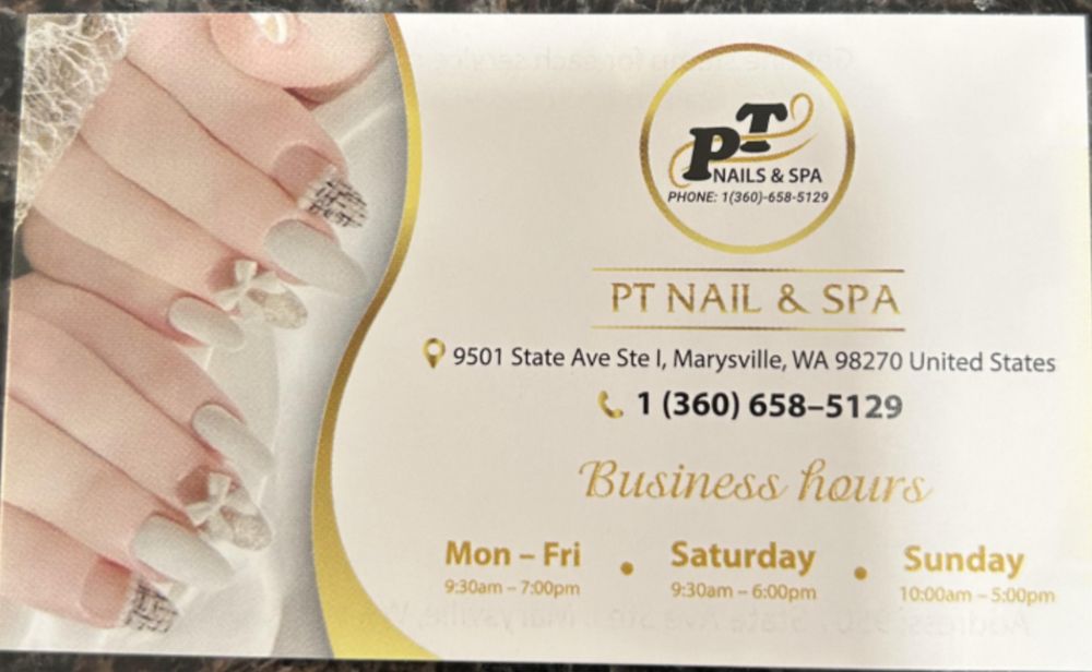 PT Nails And Spa Logo