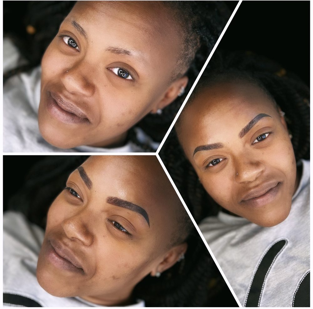 Vegas Bloomed Brows LV Logo