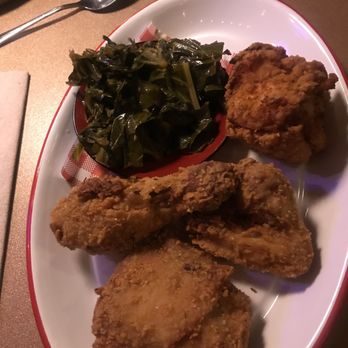 Fried Chicken and Greens