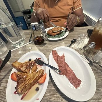 Indulgence Southern Bistro - Chicken and waffle, turkey bacon, and French toast. - Southern Near Me - Jacksonville, Florida