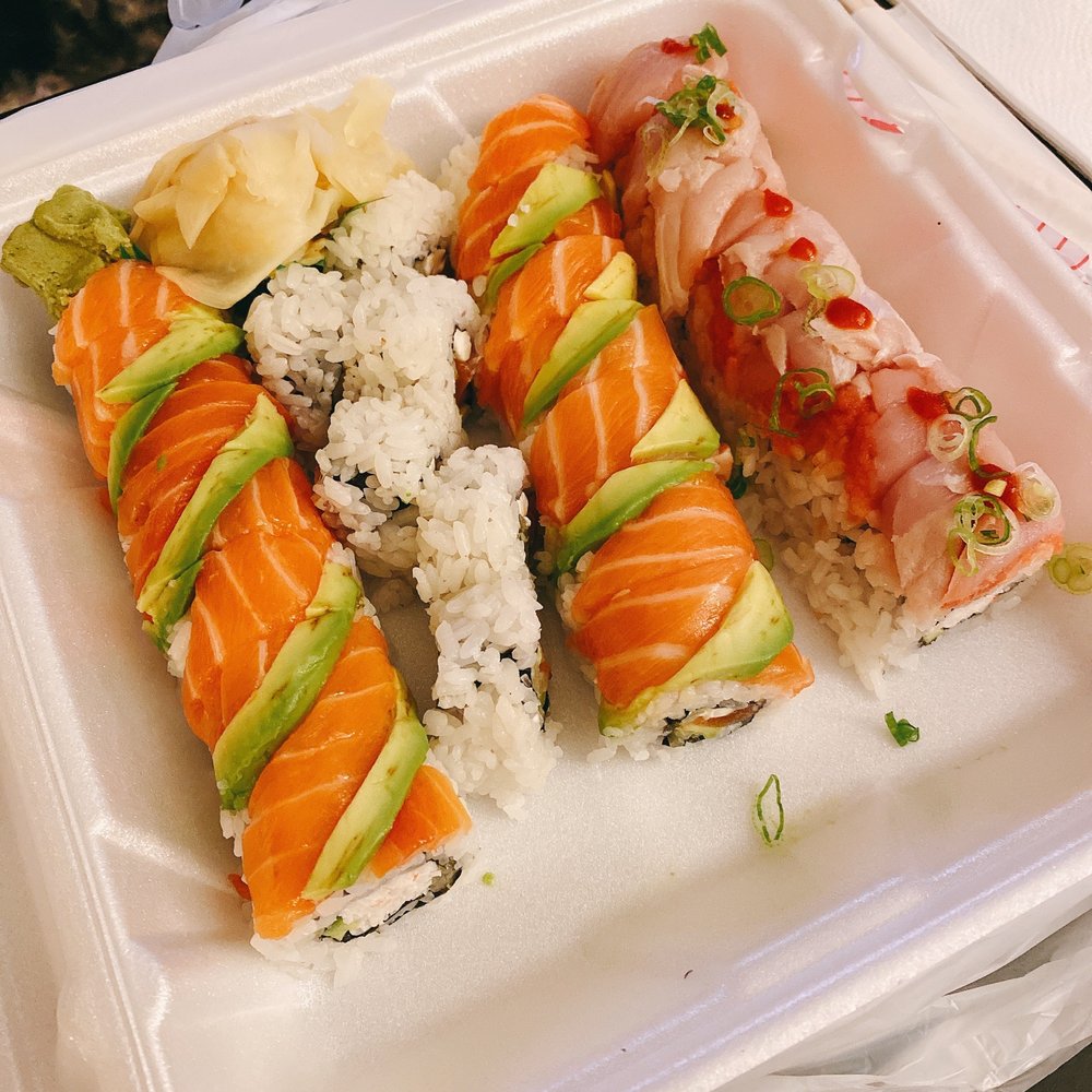 Sushi Teri - Alaska Roll, Philly Roll, Double Salmon, Garlic Ponzu Albacore - Japanese Near Me - Costa Mesa, California Sushi Teri - Alaska Roll, Philly Roll, Double Salmon, Garlic Ponzu Albacore - Japanese Near Me - Costa Mesa, California