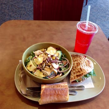 Panera Bread - $5.49 1/2 Chicken Fuji Apple salad with a French baguette + $4.99 Thai Chicken flat bread + $2.49 Tropicana Fruit punch. - Sandwiches Near Me - Westborough, Massachusetts