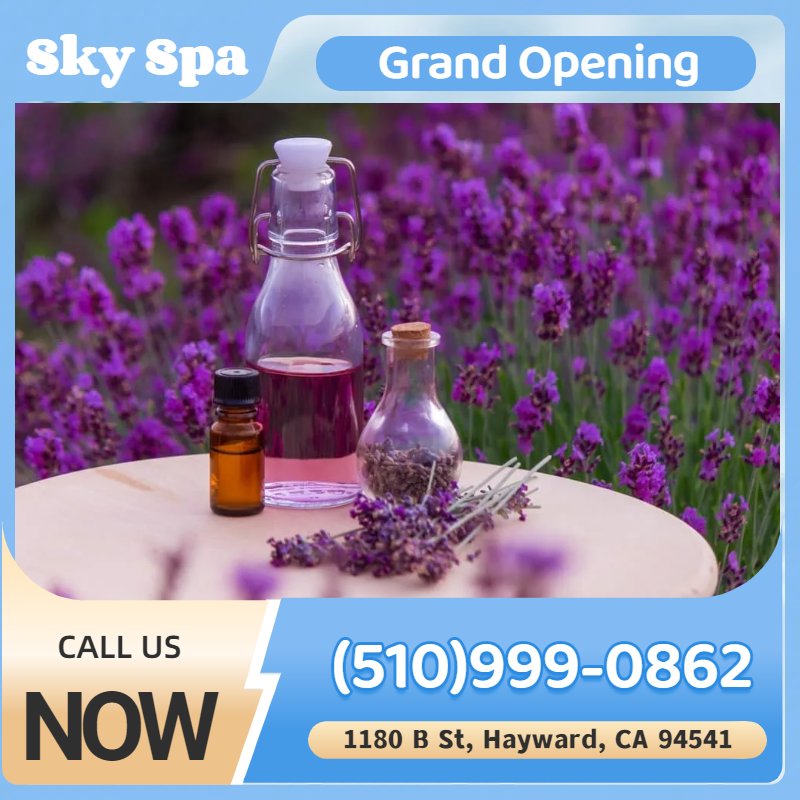 SKY SPA 1180 B St, Hayward, California Beauty & Spas Phone Number
