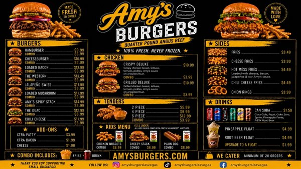 Menu photo 2 Amy's Burgers Las Vegas, NV Menu photo 2 Amy's Burgers Las Vegas, NV