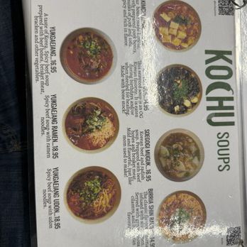 Kochu - Soup menu - Korean Near Me - Austin, Texas