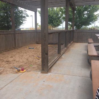 Blue Sky - Sandbox outside for the kids to play in while you eat or while waiting for your food. - Burgers Near Me - Amarillo, Texas