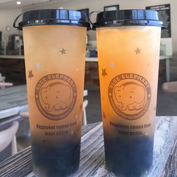Blue Elephant Thai Ice Cream - Lychee Green Tea & Passion Fruit Green Tea (with Boba) - Ice Cream & Frozen Yogurt Near Me - Murrieta, California Blue Elephant Thai Ice Cream - Lychee Green Tea & Passion Fruit Green Tea (with Boba) - Ice Cream & Frozen Yogurt Near Me - Murrieta, California