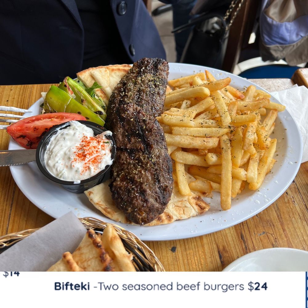 Simply Greek - Bifteki Platter - Greek Near Me - Long Branch, New Jersey