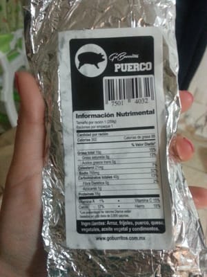Menu photo 2 Go burritos León, GUA