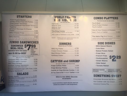 Menu photo 1 Pig-N-Whistle Millington, TN Menu photo 1 Pig-N-Whistle Millington, TN