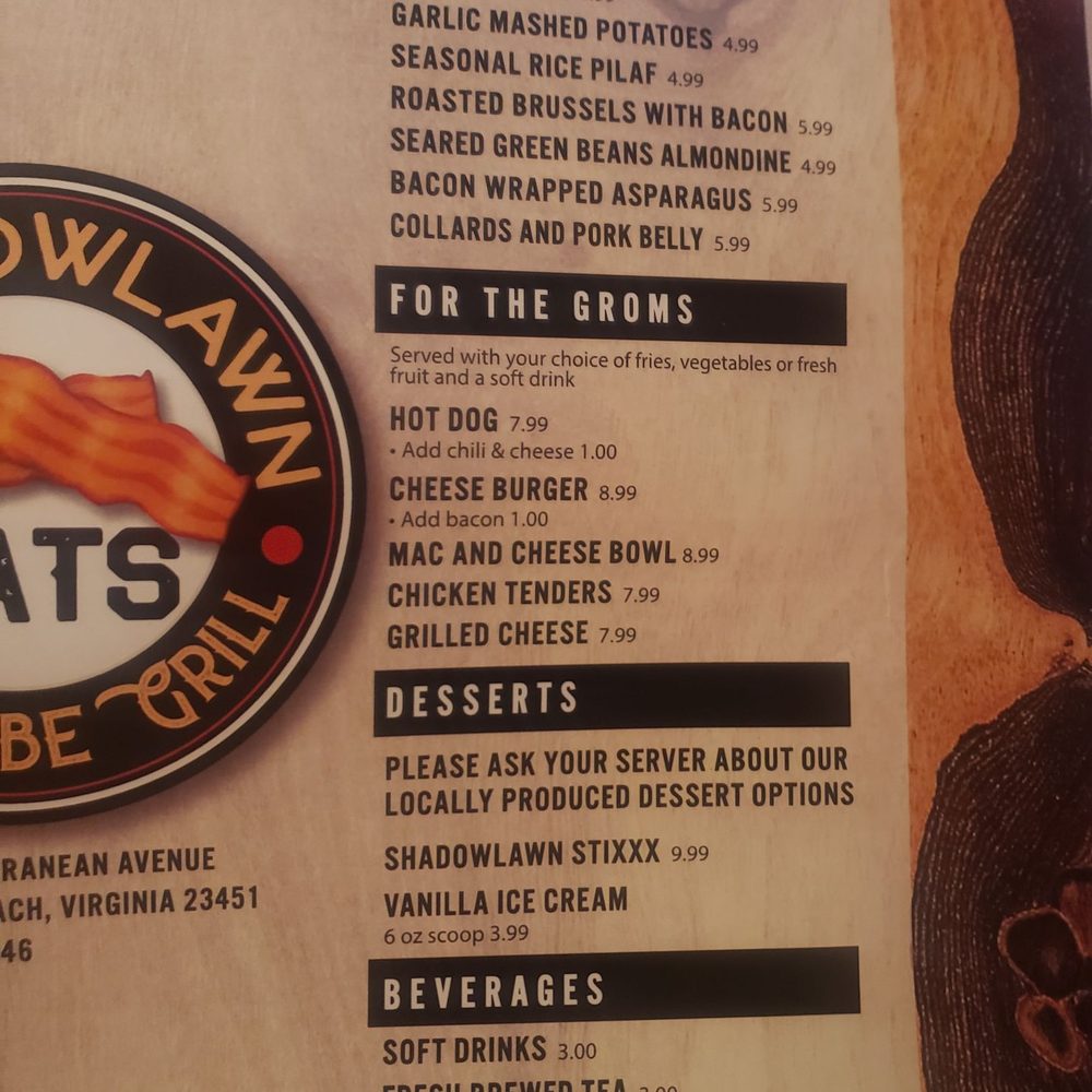 Shadowlawn Eats - Menu - New American Near Me - Virginia Beach, Virginia Shadowlawn Eats - Menu - New American Near Me - Virginia Beach, Virginia