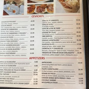Ceviche House - Menu - Peruvian Near Me - Miami Beach, Florida