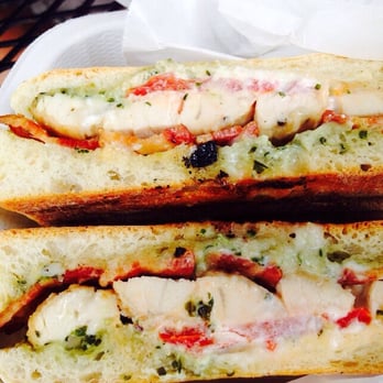 Fendu Boulangerie - Chicken pesto sandwich ( it has bacon in it!!!! Yummy!!!) - Bakeries Near Me - Honolulu, Hawaii