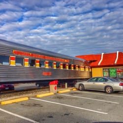 The McDonald's with the train!