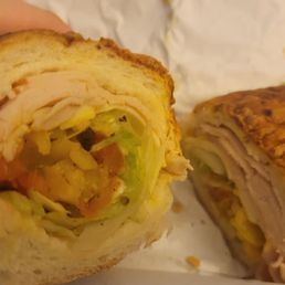 Turkey and cheese footlong sandwich