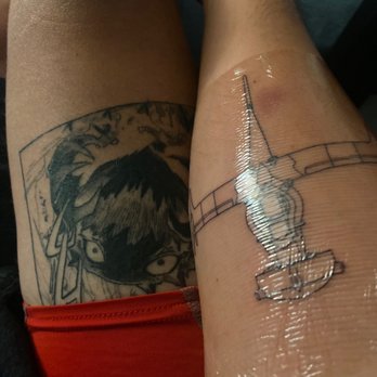 Cypher Tattoo - Both done at Cypher Tattoos in Alhambra! Pokémon/Cowboy Bebop! - Tattoo Near Me - Alhambra, California