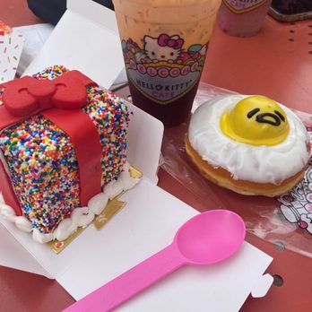 Hello Kitty Cafe - Thai Iced Tea, Birthday Cake, and Gudetama Donut. - Desserts Near Me - Las Vegas, Nevada