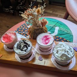 Valentine's Flight - didn't like the coffee, but the flavors were unique to one another.