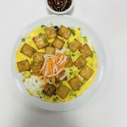 Crispy fried rice cake