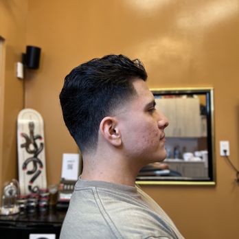 Ferocious Fades - High taper brush back style - Barbers Near Me - San Jose, California Ferocious Fades - High taper brush back style - Barbers Near Me - San Jose, California