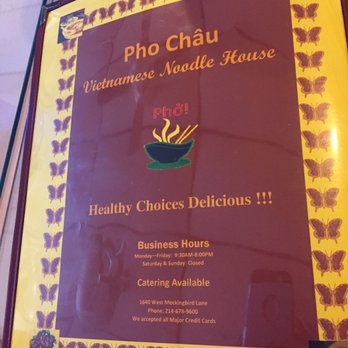 Pho Chau Restaurant - Menu - Vietnamese Near Me - Dallas, Texas