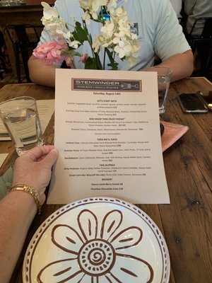 Menu photo 3 Stemwinder Ludlow, VT