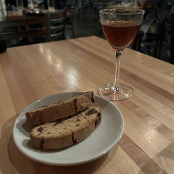 Cotton & Rye - Biscotti and Vin Santo together as they should be IG: @_badassfoodie - New American Near Me - Savannah, Georgia