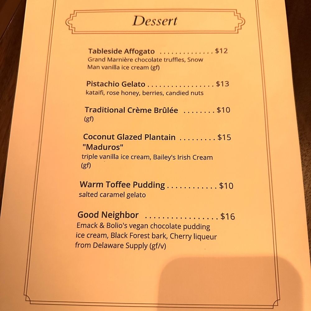 The Delaware Restaurant & Bar - Dessert menu - New American Near Me - Albany, New York The Delaware Restaurant & Bar - Dessert menu - New American Near Me - Albany, New York