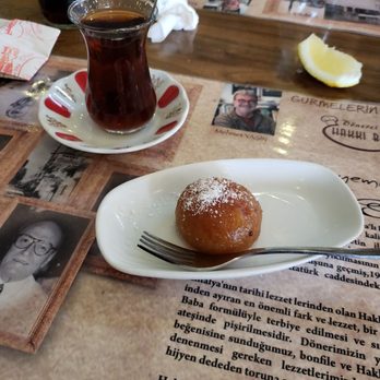 Hakkı Baba Dönercisi - Tea and some sweets - Turkish Near Me - Antalya, 07