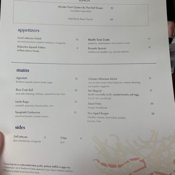 Nido - Menu - New American Near Me - Austin, Texas