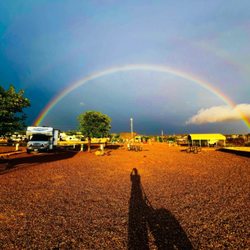 Las Cruces KOA - Double rainbow in the morning
