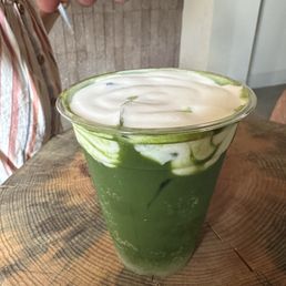 Seasonal piña colada matcha Seasonal piña colada matcha