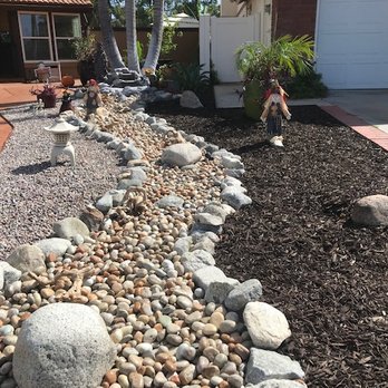 NDM Landscape services - a gravel bed with rocks - Landscaping Near Me - Orange, California
