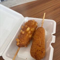 Royal Tea - Sarasota - Potato and cheese corn dog