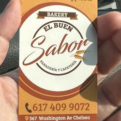El Buen Sabor Bakery - Their business card