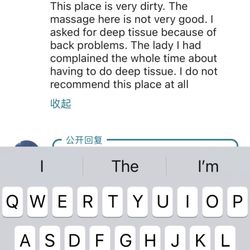 Comfy Zone Massage - Malicious negative reviews