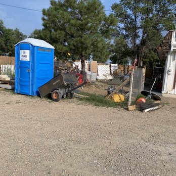 Happy Trails RV Park & Campground - Porta potty and locked bathroom door. - RV Parks Near Me - Moriarty, New Mexico Happy Trails RV Park & Campground - Porta potty and locked bathroom door. - RV Parks Near Me - Moriarty, New Mexico