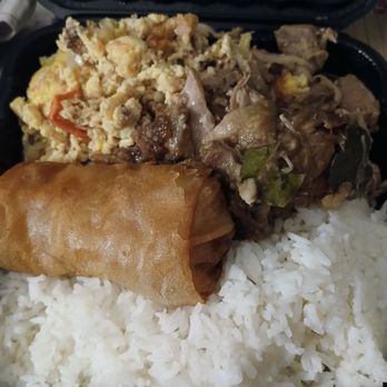 Kujo Eats - Rice, Egg Roll and Chicken Adobo! - Filipino Near Me - National City, California