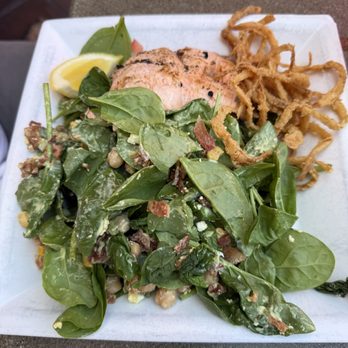 Beachfire Bar & Grill - Grilled salmon salad - New American Near Me - San Clemente, California Beachfire Bar & Grill - Grilled salmon salad - New American Near Me - San Clemente, California